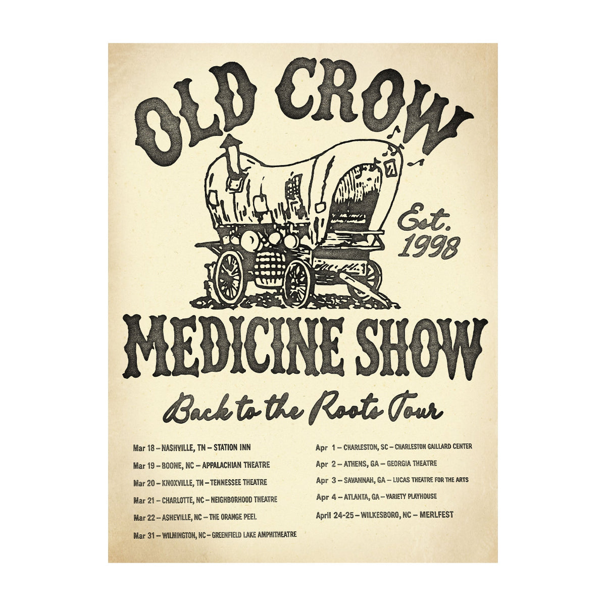 Back To The Roots 2026 Tour Poster