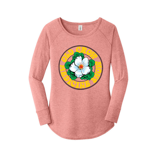 Ladies Long Sleeve Dogwood Tee - Blush Frost